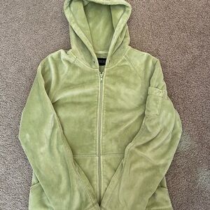 Kristen Blake Light Green Fleece Outerwear